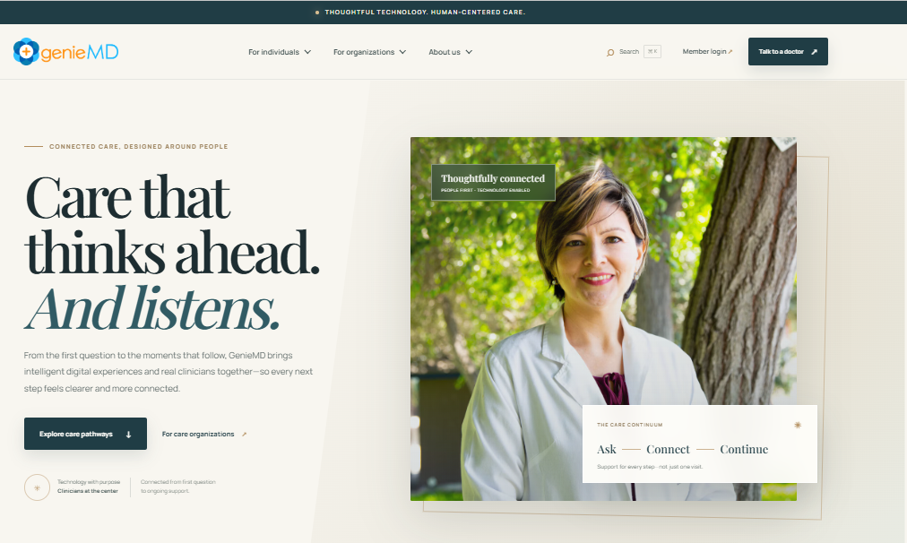GenieMD — Intelligent Healthcare & Telehealth Platfo project preview